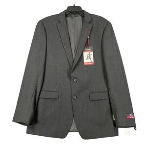 Van Heusen Flex Suit Jacket Mens 44L Stretch Wrinkle Resistant Business Formal